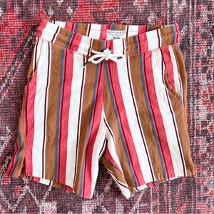 ✨NWOT Free Planet Colorful Striped Sweat Shorts